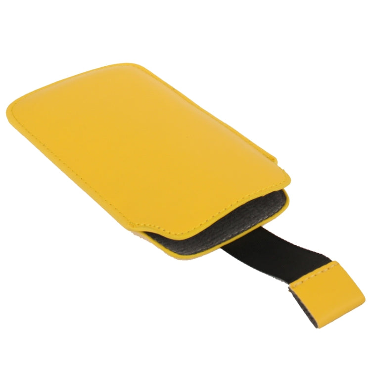 Universal Leather Case Pocket Sleeve Bag with Pull Up Tab for Galaxy S IV mini / i9190 / iPhone 5 & 5C & 5S / Nokia Lumia 820