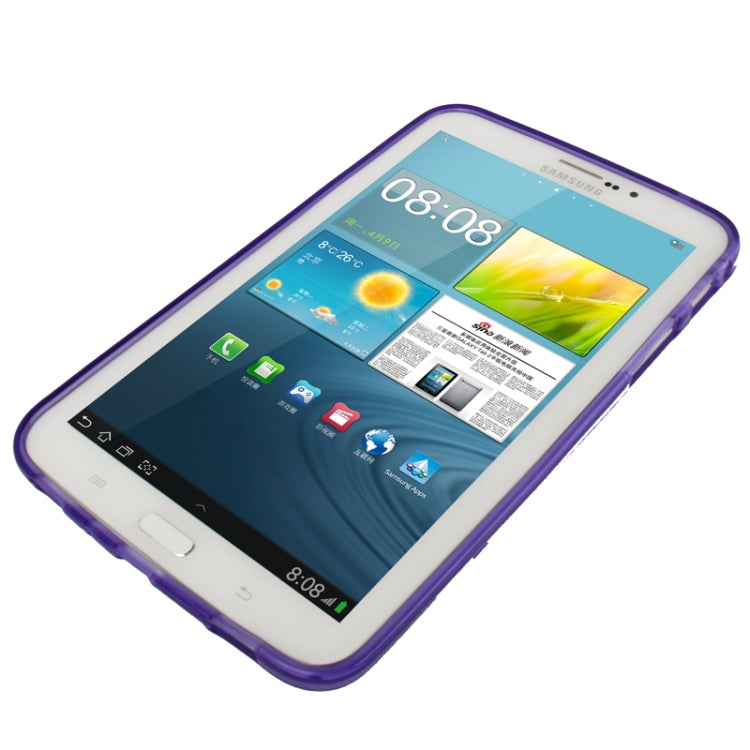 Pure Color Translucent TPU Case for Galaxy Tab 3 (7.0) / P3200