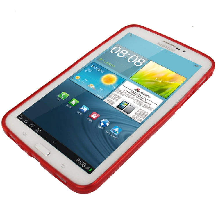 Pure Color Translucent TPU Case for Galaxy Tab 3 (7.0) / P3200