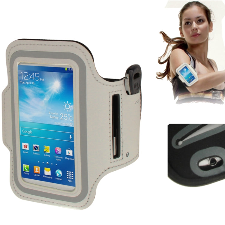 PU Sports Armband Case with Earphone Hole & Key Pocket for Galaxy S IV mini / i9190