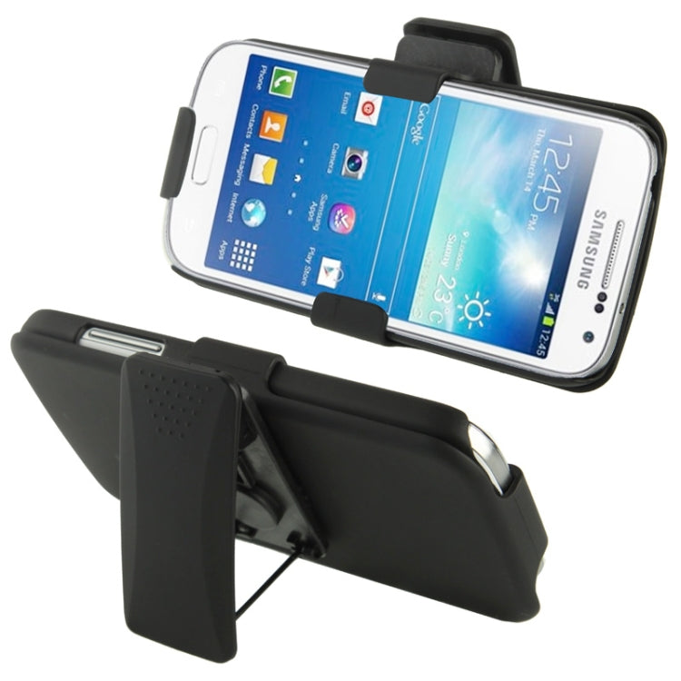 Plastic Case with Holder for Galaxy S IV mini / i9190(Black)