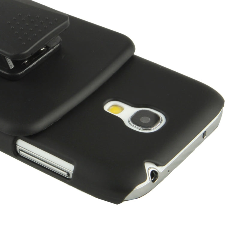 Plastic Case with Holder for Galaxy S IV mini / i9190(Black)