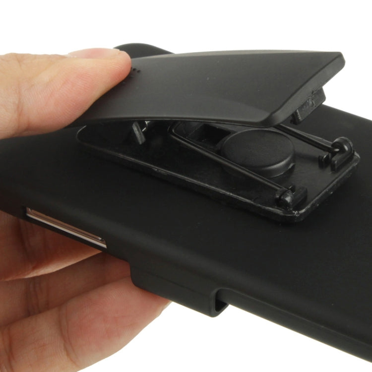 Plastic Case with Holder for Galaxy S IV mini / i9190(Black)