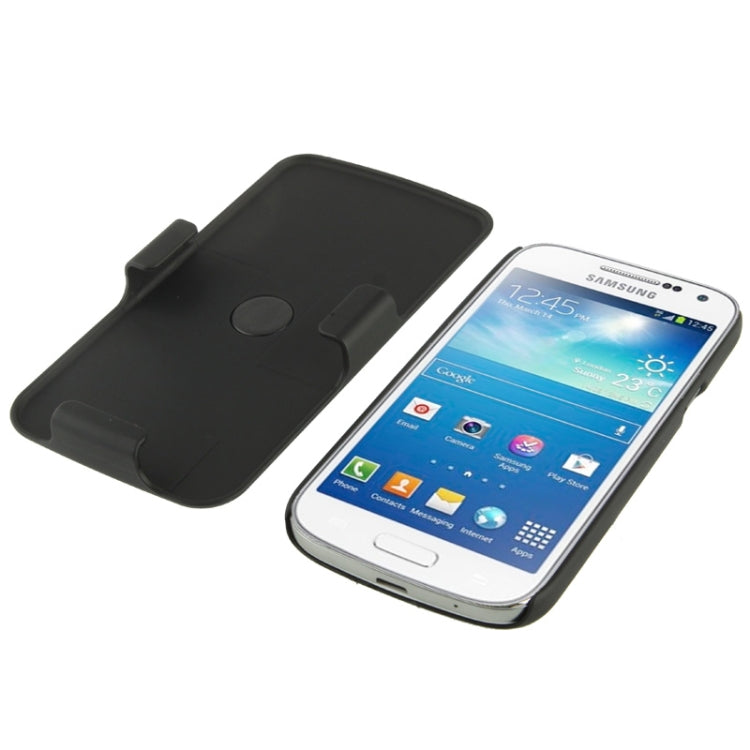 Plastic Case with Holder for Galaxy S IV mini / i9190(Black)