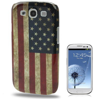 Retro USA Flag Plastic Case for Galaxy SIII / i9300