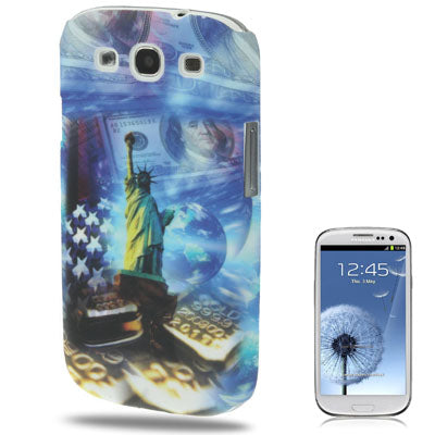 Dollars Pattern Scrub Plastic Protection Case for Galaxy SIII / i9300