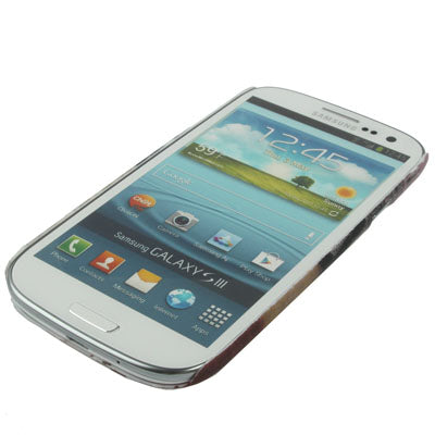 London Pattern Scrub Plastic Protection Case for Galaxy SIII / i9300