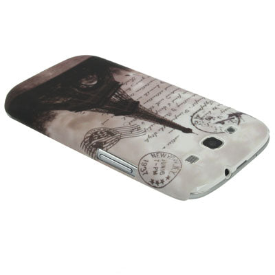 Eiffel Tower Pattern Scrub Plastic Protection Case for Galaxy SIII / i9300