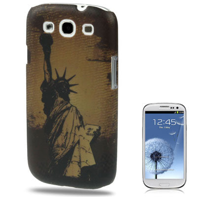 DollStatue of Liberty Pattern Scrub Plastic Protection Case for Galaxy SIII / i9300