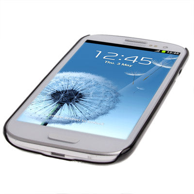 Metal Wire Drawing Folding Surface Plastic Case for Galaxy SIII / i9300