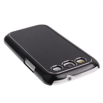 Metal Wire Drawing Folding Surface Plastic Case for Galaxy SIII / i9300