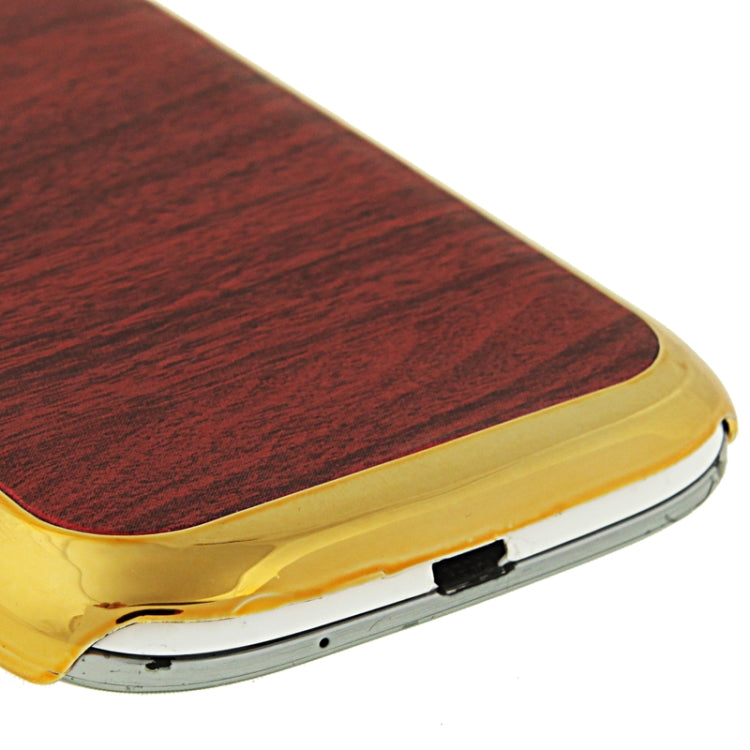 Wood Texture Plating Skinning Plastic Case for Galaxy S III / i9300
