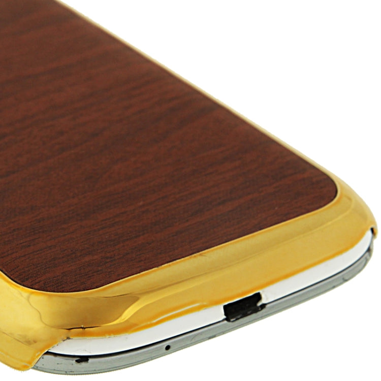 Wood Texture Plating Skinning Plastic Case for Galaxy S III / i9300