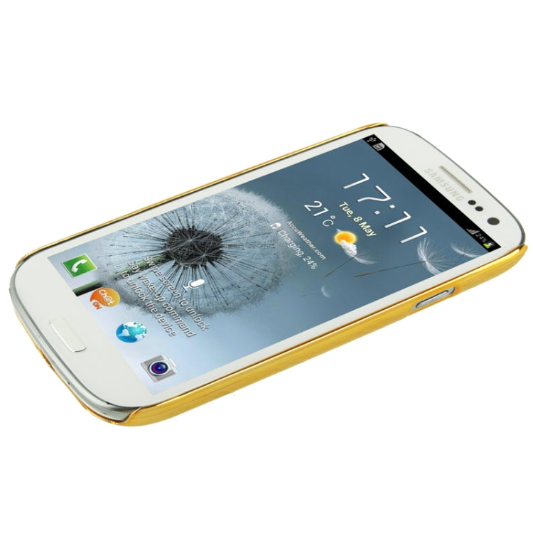 Wood Texture Plating Skinning Plastic Case for Galaxy S III / i9300