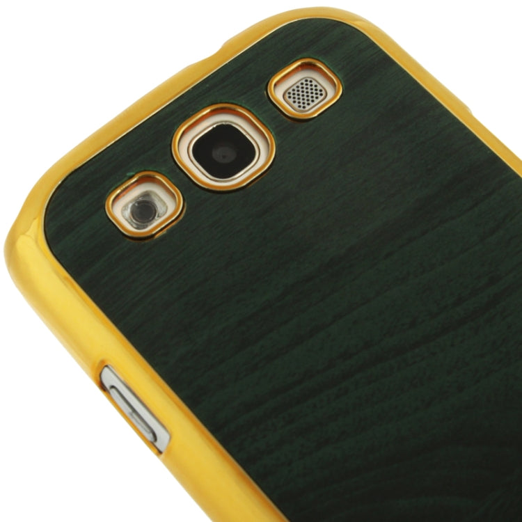 Wood Texture Plating Skinning Plastic Case for Galaxy S III / i9300