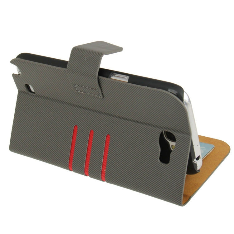 Denim Texture Horizontal Flip Leather Case with Credit Card Slot & Holder for Galaxy Note II / N7100