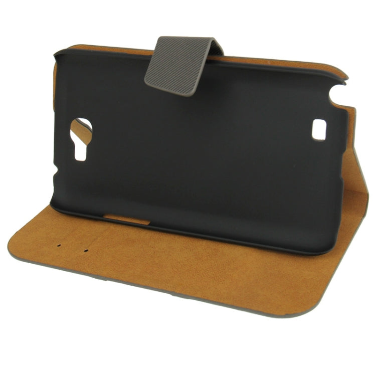 Denim Texture Horizontal Flip Leather Case with Credit Card Slot & Holder for Galaxy Note II / N7100