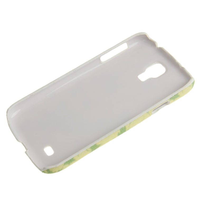 Crystal Frosted Maple Leaves Pattern Plastic Case for Galaxy S IV / i9500(Light Yellow)