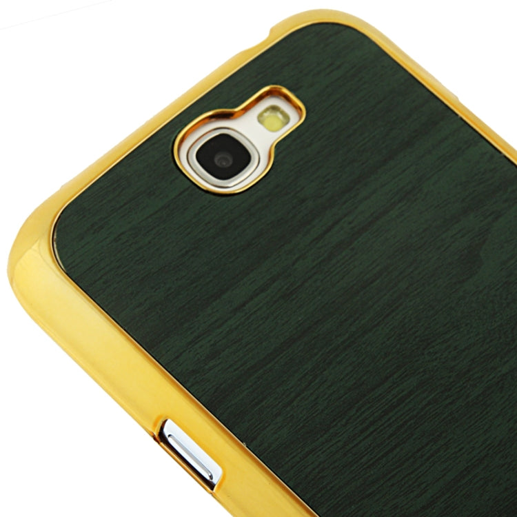 Wood Texture Plating Plastic Case for Galaxy Note II / N7100