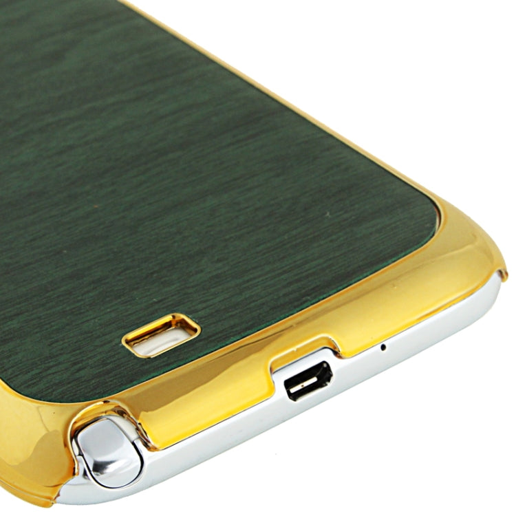 Wood Texture Plating Plastic Case for Galaxy Note II / N7100