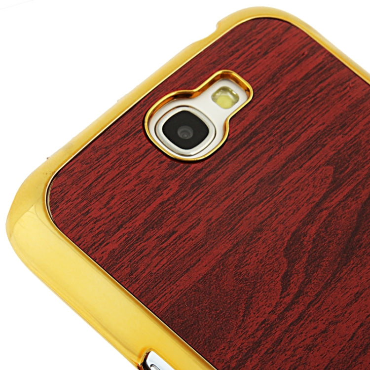 Wood Texture Plating Plastic Case for Galaxy Note II / N7100