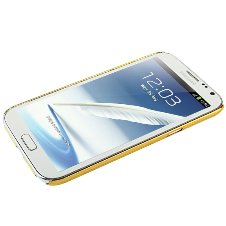 Wood Texture Plating Plastic Case for Galaxy Note II / N7100