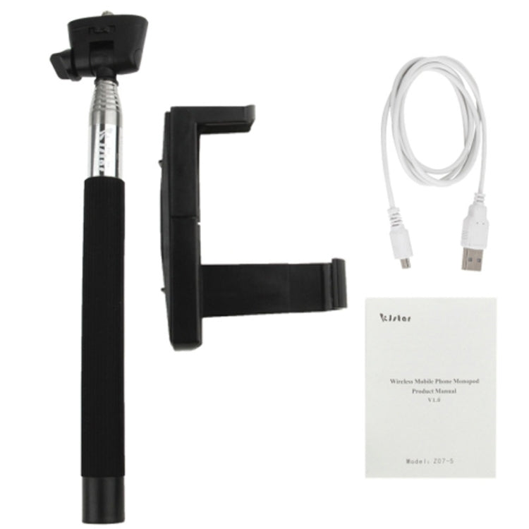 Extendable Bluetooth Hand Held Monopod / Adjustable Handheld Selfie Monopod for Android Mobile Phone, Support System: up to Android 3.0(Black)
