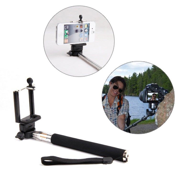 Extendable Handheld Monopod / Adjustable Handheld Selfie Monopod for Camera / iPhone / Galaxy(Black)