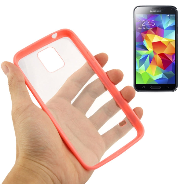 Transparent Plastic + TPU Frame Case for Galaxy S5 / G900