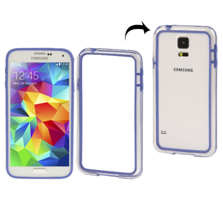 Transparent Plastic + TPU Bumper Frame for Galaxy S5 / G900