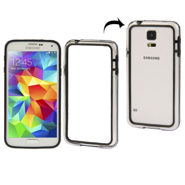 Transparent Plastic + TPU Bumper Frame for Galaxy S5 / G900