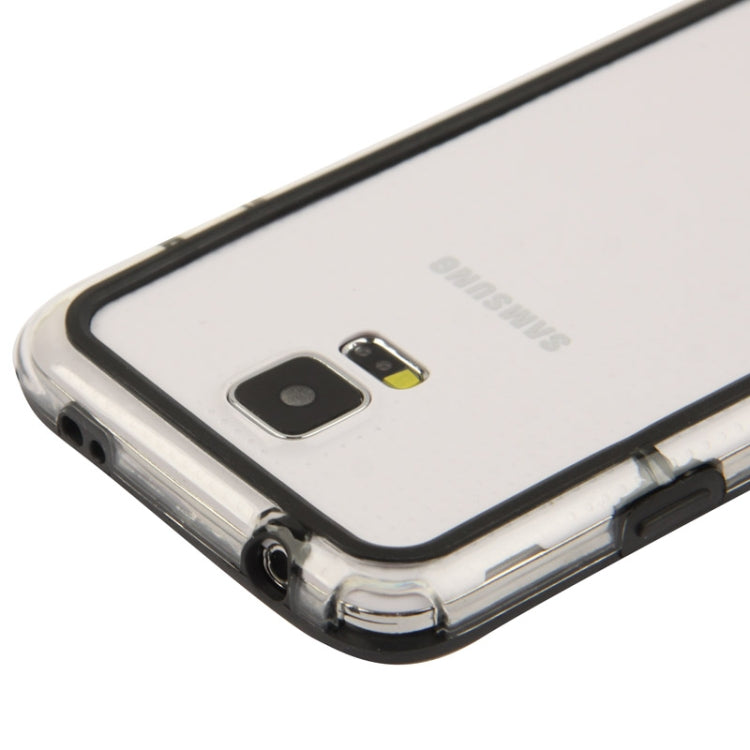 Transparent Plastic + TPU Bumper Frame for Galaxy S5 / G900
