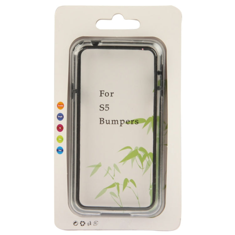 Transparent Plastic + TPU Bumper Frame for Galaxy S5 / G900