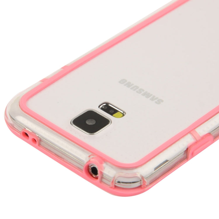 Transparent Plastic + TPU Bumper Frame for Galaxy S5 / G900