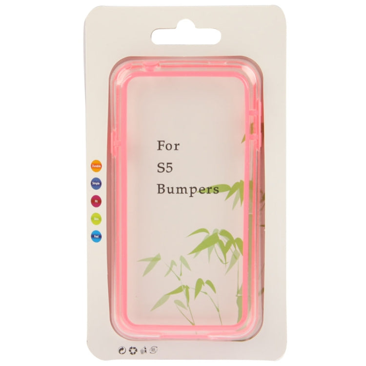 Transparent Plastic + TPU Bumper Frame for Galaxy S5 / G900