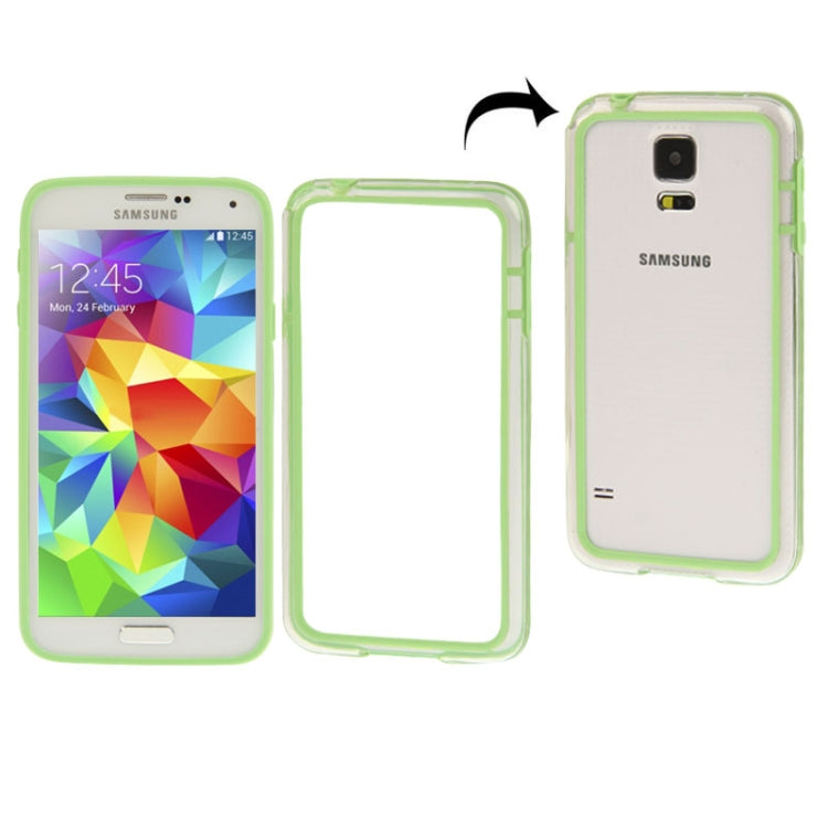 Transparent Plastic + TPU Bumper Frame for Galaxy S5 / G900