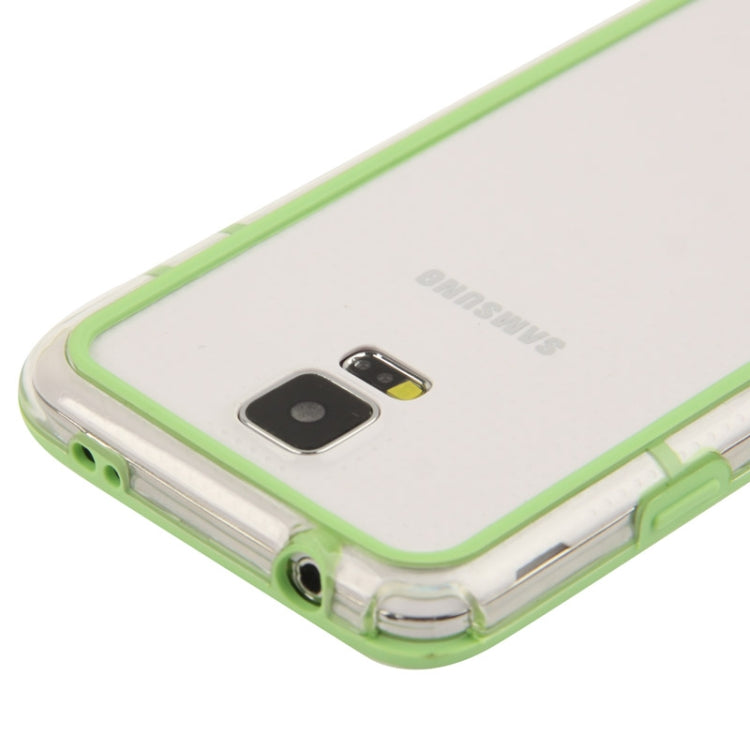 Transparent Plastic + TPU Bumper Frame for Galaxy S5 / G900