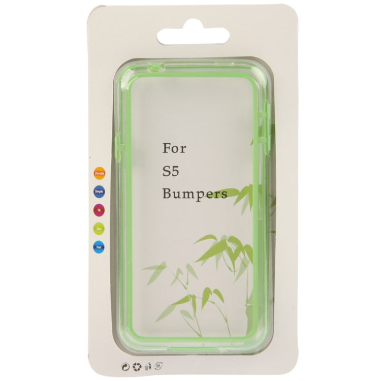 Transparent Plastic + TPU Bumper Frame for Galaxy S5 / G900