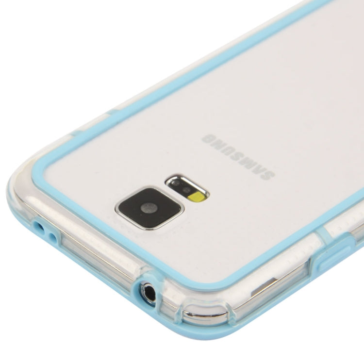 Transparent Plastic + TPU Bumper Frame for Galaxy S5 / G900