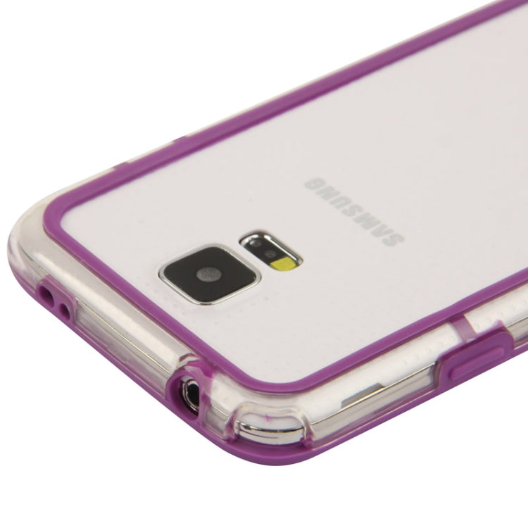 Transparent Plastic + TPU Bumper Frame for Galaxy S5 / G900