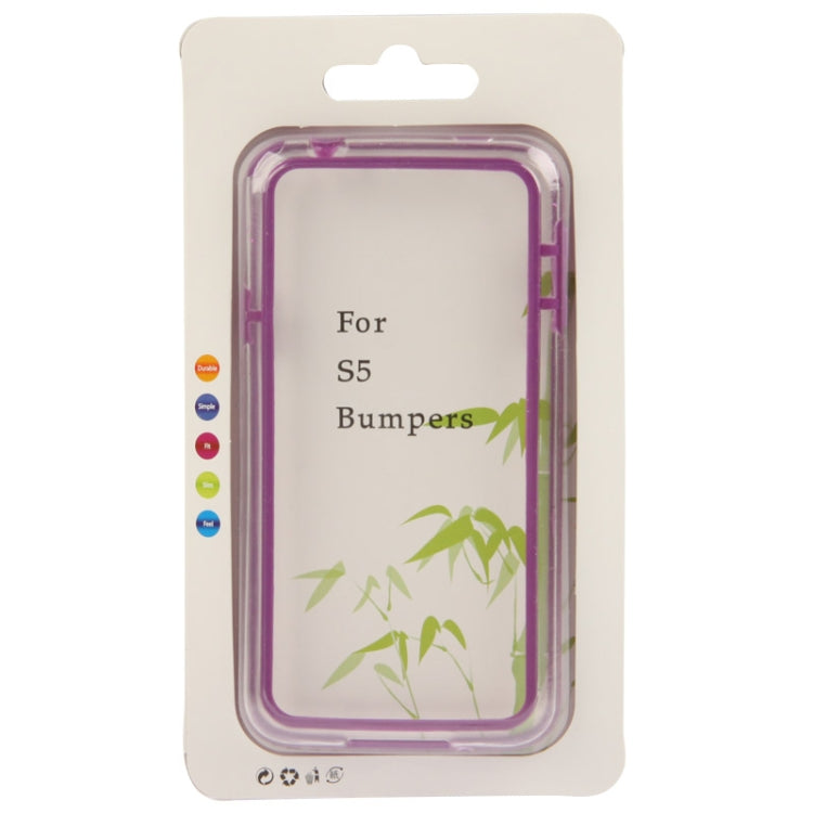 Transparent Plastic + TPU Bumper Frame for Galaxy S5 / G900