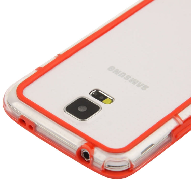 Transparent Plastic + TPU Bumper Frame for Galaxy S5 / G900