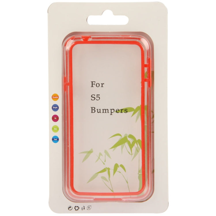 Transparent Plastic + TPU Bumper Frame for Galaxy S5 / G900