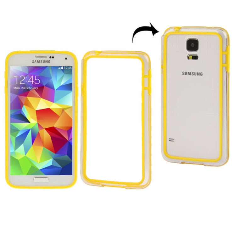 Transparent Plastic + TPU Bumper Frame for Galaxy S5 / G900