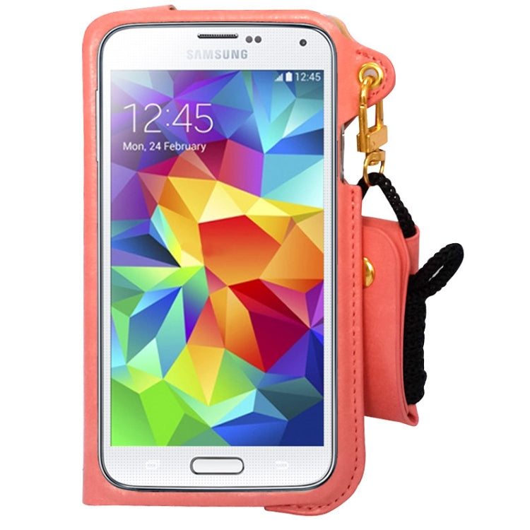 Crazy Horse Texture Touch Screen Vertical Style Universal Case with Lanyard & Earphone Winder for Galaxy S5 & G900
