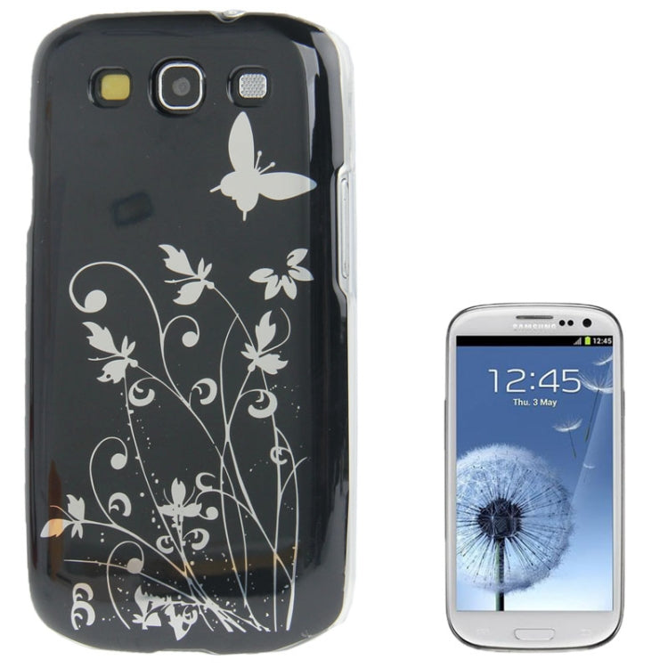 Butterfly Pattern Smooth Surface Plastic Case for Galaxy SIII / i9300