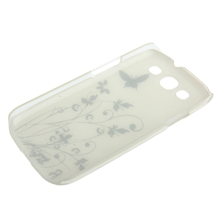 Butterfly Pattern Smooth Surface Plastic Case for Galaxy SIII / i9300