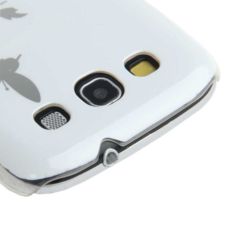Butterfly Pattern Smooth Surface Plastic Case for Galaxy SIII / i9300