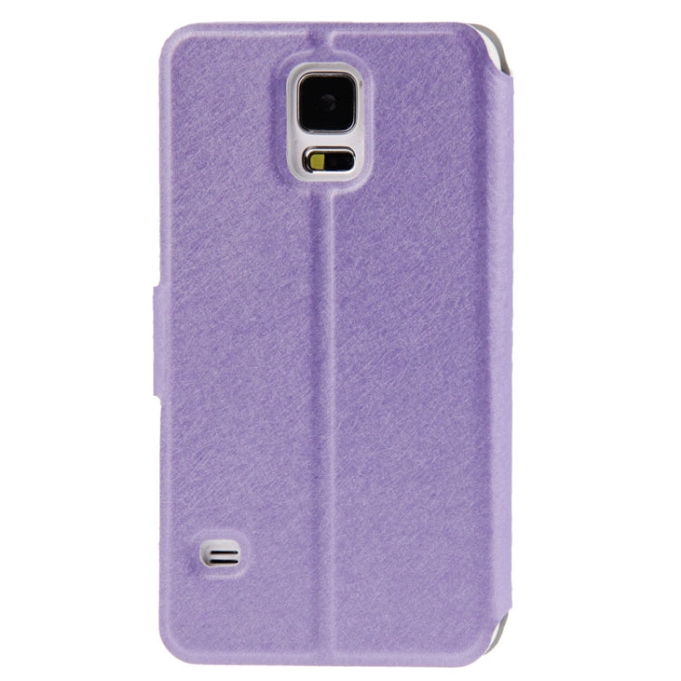 Hairline Texture Flip Leather Case with Card Slots & Holder for Galaxy S5 / G900