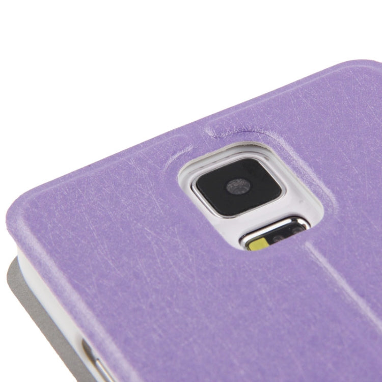 Hairline Texture Flip Leather Case with Card Slots & Holder for Galaxy S5 / G900